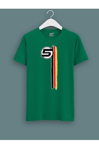 Fnbx Sebastian Vettel 3 Çizgili T-shirt Yeşil