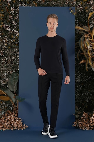 Efor Ts 870 Slim Fit Siyah Spor T-shirt Siyah