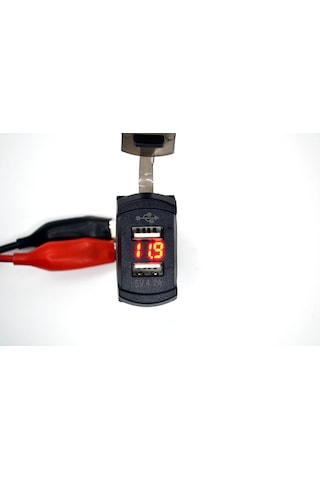 4,20a Usb Şarj Port Marine Dikdörtgen 12v 24v Voltmetreli
