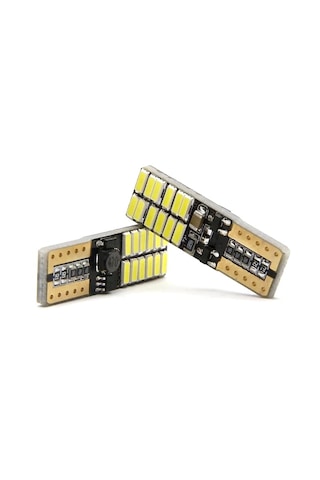 10 Adet T10 LED Park Plaka Tavan Ampulü 24 Ledli Turuncu Sadece 24 Volt Araçlar