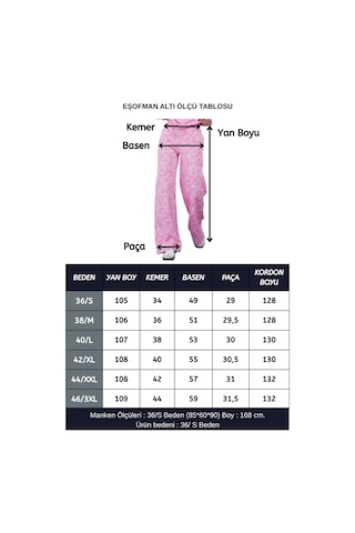 Penyebizden Oversize Sweatshirt & Geniş Paça Eşofman Altı Takım-pembe Baskılı