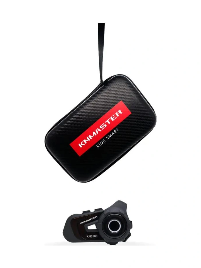 Knmaster Kn6100 Motosiklet Kask İnterkom Bluetooth Intercom Kulaklık Seti Siyah