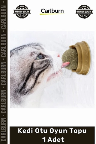 Petshop Yapışkanlı Duvar Oyuncak Isırma Çiğneme Yalana Egzersiz Doğal Nane Kedi Otu Oyun Topu