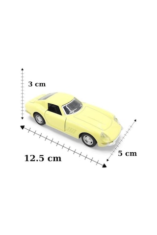 Nostaljik Metal Çek Bırak Araba Krem Kapılar Açılır 1/36 Ölçek Mod:1 Diğer