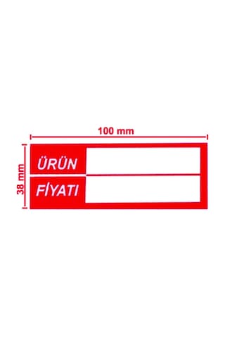 Silinebilir Pvc Kaplamalı Etiketi Raf Önü Fiyat Etiketi 30 Adet Diğer