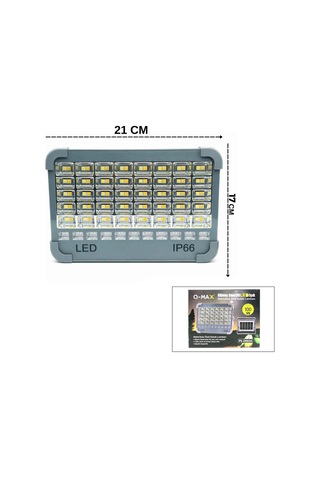 Ip66 Güneş Enerjili Led Işık Solar Projektör - Powerbank Çakarlı Kamp - Dış Mekan Ps-d002a Bx40