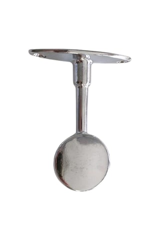 Yuvarlak Ayaklı Kapalı Askı Borusu Flanşı Mobilya Yuvarlak Boru Flanşı Metal Boru Çapı:25mm 2 Adet Krom