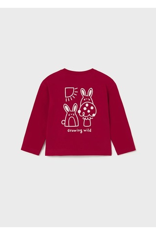 Mayoral Sırt Baskılı Kız Çocuk T-shirt 2079 Kırmızı