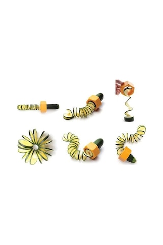Salatalık Sebze Dilimleyici Doğrayıcı Spiral Sebze Dilimleyici Plastik Diğer