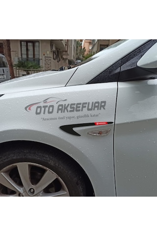 Honda Civic Fd6 Çamurluk Venti Parlak Siyah Logolu