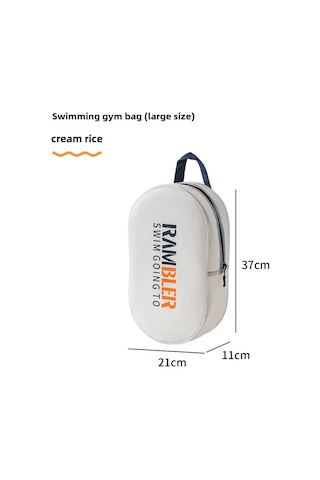 Reedark Büyük Kapasiteli, Islak-kuru Ayrılmış Seyahat Makyaj Çantası - Taşınabilir, Dayanıklı, İçindekilerini Düzenleyen Bej Büyük Boy Toptan Diğer