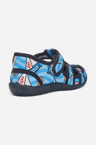 Günlük Unisex Çocuk Sandalet Esnek Kaymaz Taban Keten Cırtlı Yazlık Ev Okul Kreş Ayakkabı 143 Laci Gemici