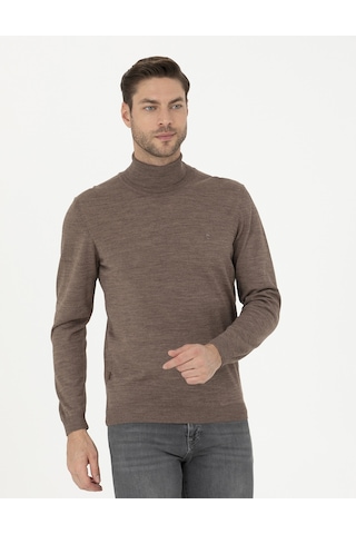 Pierre Cardin Erkek Açık Kahverengi Triko Kazak 50270052-vr002 Açık Kahverengi