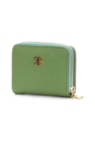 Adelina Bags Kadın Yumuşak Dokulu Küçük Cüzdan Mint Yeşil