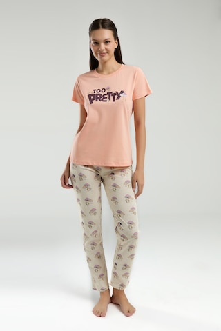 Rolypoly Kadın Turuncu Pijama Takımı Rp3585-s-v1 Turuncu