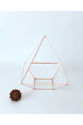 Dekoratif Cam Fanus - Geometrik Cam Fanus - Teraryum Cam Fanus (489240998)