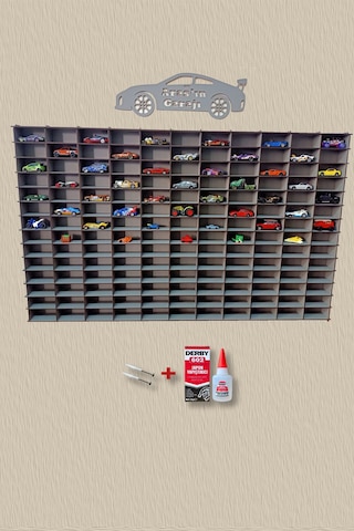 Ahşap Araba Rafı 154 Araçlık