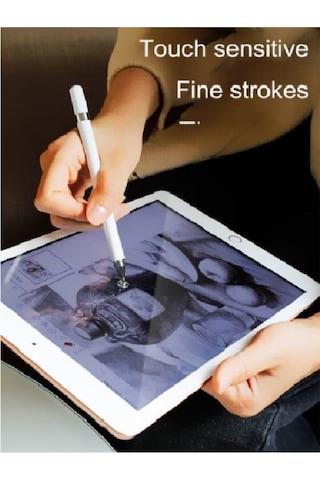 Ipad 10.2 8. Ve 9. Nesil 2 In 1 Stylus Uyumlu Kalem Özel Tasarım Ve Hassas Çizim Kalemi