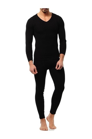 Aqua Cm2514 V Yaka Termal Uzun Kol Fanila Unisex