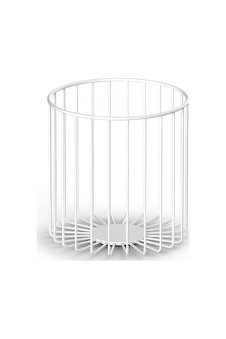 Çamaşır/havlu Sepeti, Tel - Mat Beyaz Mat Beyaz