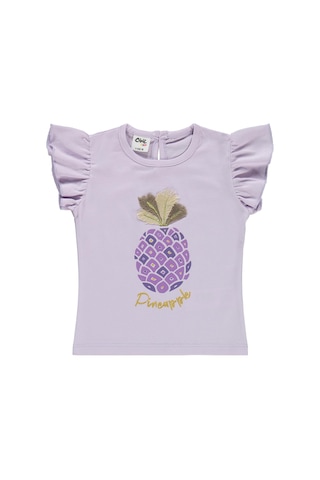 Civil Baby Ananas Baskılı 6-18 Ay Takım - Lila