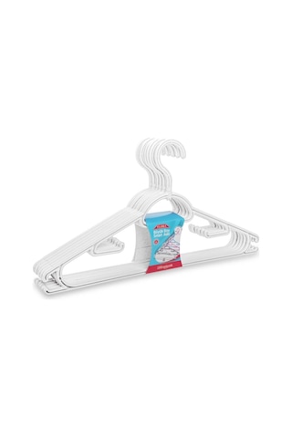 FLORA BÜYÜK BOY SMART ELBİSE ASKISI 12'Lİ 42 cm F312 Beyaz