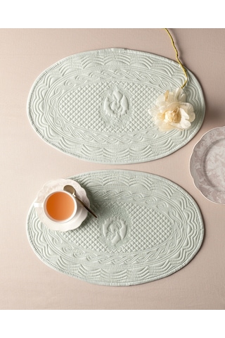 Allonnes 2'li Amerikan Servis - Mint Yeşili 8684427177549 Yeşil