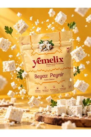 Yemelix Dondurularak Kurutulmuş Beyaz Peynir 50 G Freeze Dried Çıtır %100 Peynir Cipsi, Yüksek Proteinli Katkısız Atıştırmalık Yemelix Dondurularak Kurutulmuş Beyaz Peynir 50 G Freeze Dried Çıtır %100 Peynir Cipsi, Yüksek Proteinli Katkısız Atıştırmalık