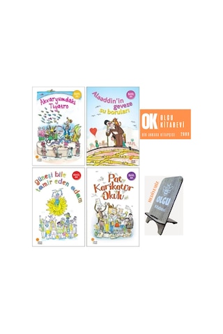Behiç Ak - 4 Kitap Set - Akvaryumdaki Tiyatro - Güneşi Bile Tamir Eden Adam - Pat Karikatür Okulu