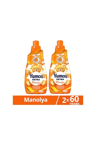 Yumoş Extra Çamaşır Yumuşatıcı 60 Yıkama Manolya 1440 Ml X2 Diğer