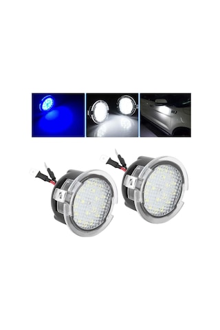 Springsun Ford F-150/edge/mondeo Led Ayna Puddle Işığı, Sağ-sol Çift, Direk Değişim, Plug&play, 1.8w, 18 Led, Uyumlu Modeller