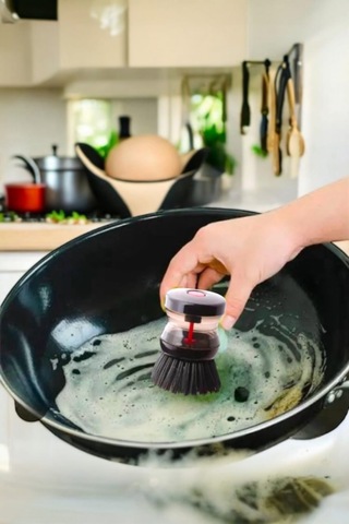 Hasby Deterjan Hazneli 2'li Bulaşık Fırçası