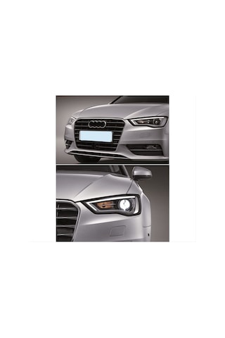 Autogp Audi A3 8v Ön Far Lambası Mercekli Dolu 2016 / 2016 Halogen Uyumlu