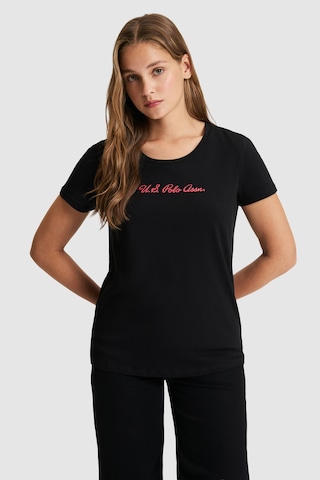 U.s. Polo Assn. Kadın Siyah Tişört Basic 50323450-vr046