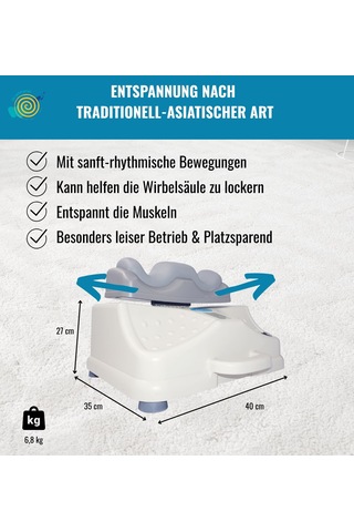 Döner Düğmeli Ve Yumuşak Ayak Dayanaklı, Özellikle Sessiz Chi Makinesi - Chı-enterprıse Chi Vitalizer Basic Basit, Kompakt Ve Her Gün Kullanılabilir Dolaşım Ve Lenf İçin Nazik Canlandırma