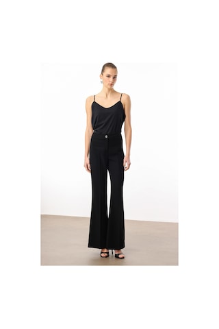 Moda İlgi Kadın Yanları Şerit Swaroski Pantolon 5008 Siyah Siyah