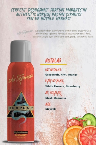 Eda Taşpınar Serpent Kadın Sprey Deodorant 150 ML