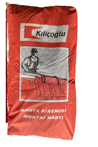 Kılıçoğlu Mahya Montaj Harcı Antrasit Renk 25 Kg