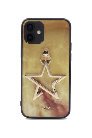 Kajsa Apple Uyumlu iPhone 12 Kılıf Kajsa Starry Serisi Marble Kapak ZORE-216745