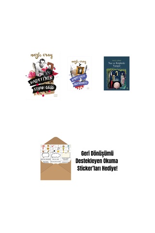 Halfeti Nin Siyah Gülü + Hayatımın Müsveddesi + Naz Ve Köşkteki Vampir + Okuma Sticker'ları