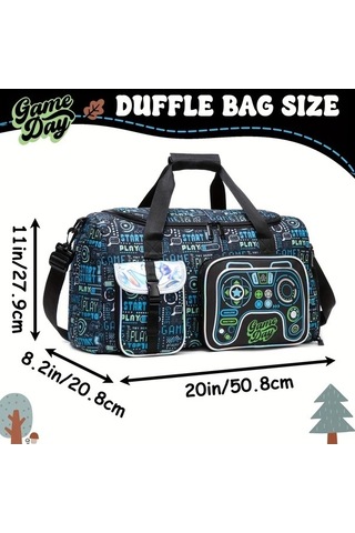 Sandwich Erkek Spor Çantası - Polyester, Siyah, 18413-1zuqiulxd, Futbol Lxd, Hafta Sonu Seyahat Çok Renkli