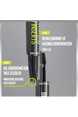 Maybelline New York Brow Insert Çift Uçlu Kaş Kalemi 02 Soft Brown