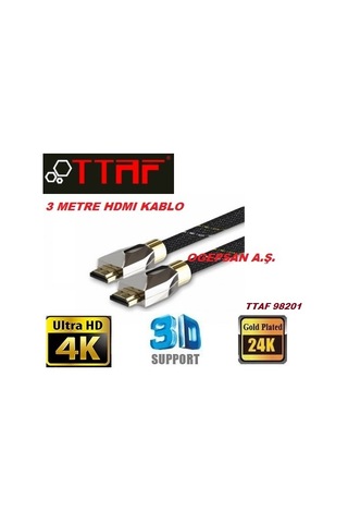 TTAF 98201 HDMI KABLO 3 MT TTAF 98201 HDMI KABLO 3 MT