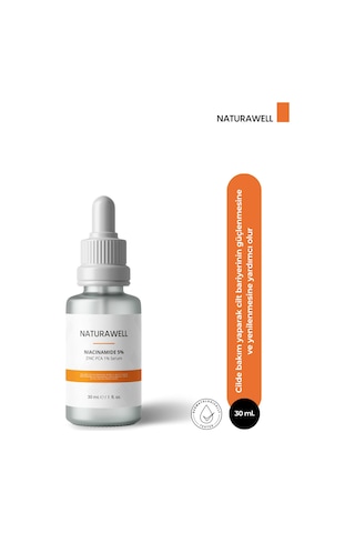 Naturawell Niacinamide 5% Zinc Pca1% Gözenek Siyah Nokta Sivilce Gidermeye Yardımcı Bakım Serumu 30 ML