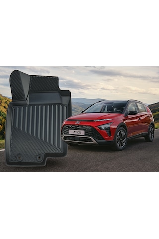 Hyundai Bayon 2021+ Uyumlu 3d Havuzlu Oto Paspas Premium