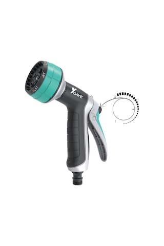 Daye Dy2064 Ayarlı Metal Sprey Sulama Tabancası 7 Fonksiyonlu