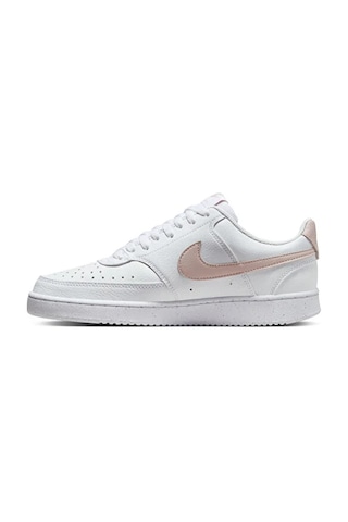 Nike Court Vision Lo Nn Kadın Sneaker Ayakkabı Beyaz Bej Beyaz Bej