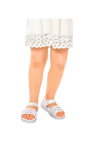 Kiko Kids Kız Çocuk Sandalet Arz 2352 Beyaz