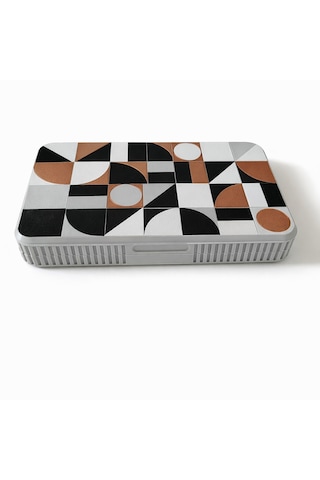 Taşınabilir Tavla Seti 25x22 Cm 3d Baskı Premium Tavla, Kompakt Seyahat Tavlası, Zar Ve Taş Dahil