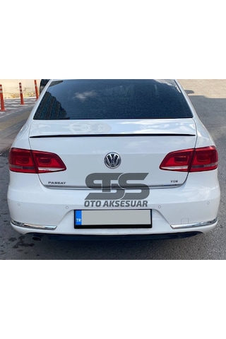 Volkswagen Passat B6 - B7 - B8 Type 2006 - 2020 Uyumlu Bagaj Üstü Spoiler Piano Black